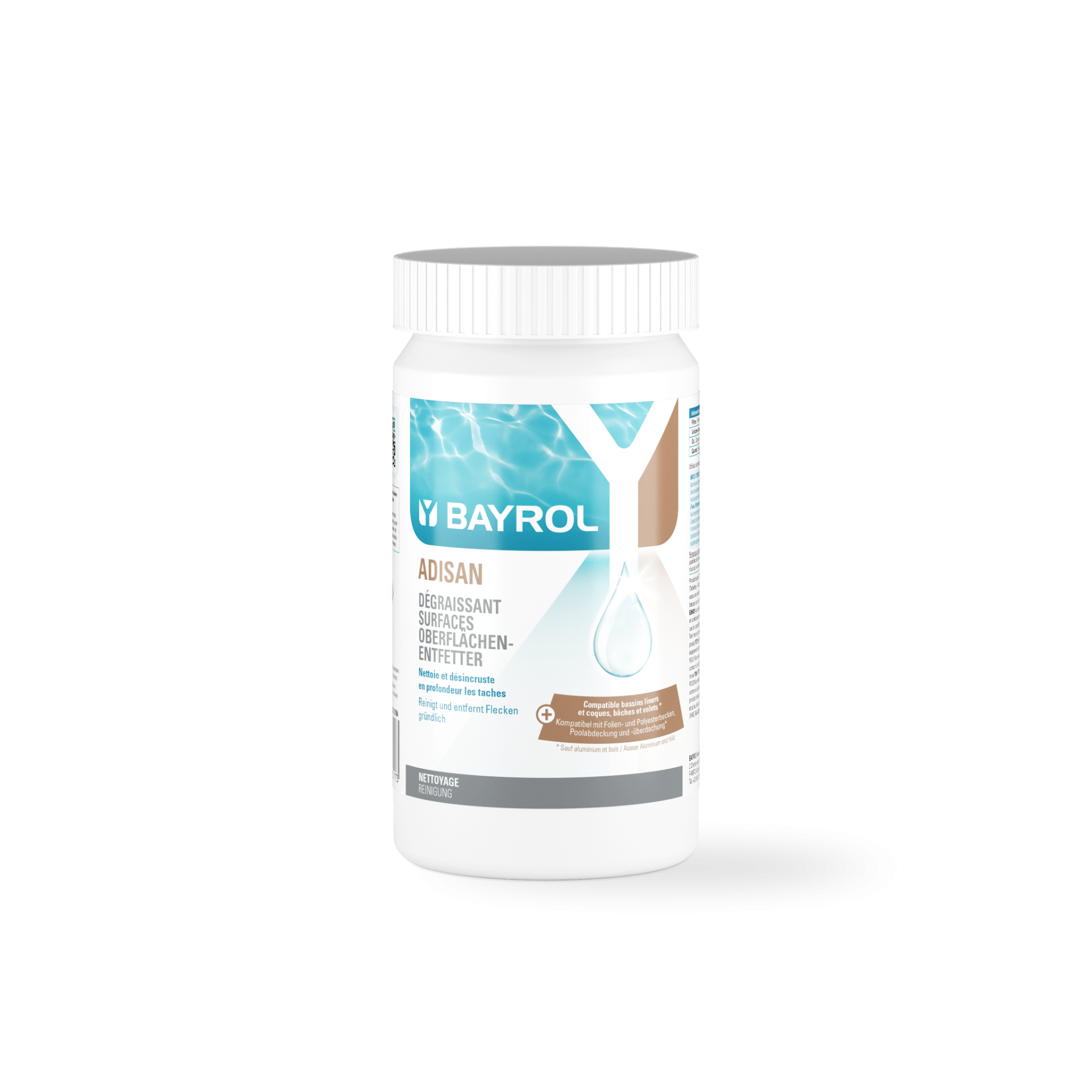 Pool surface cleaner Bayrol Adisan 1kg container for pool and pond maintenance