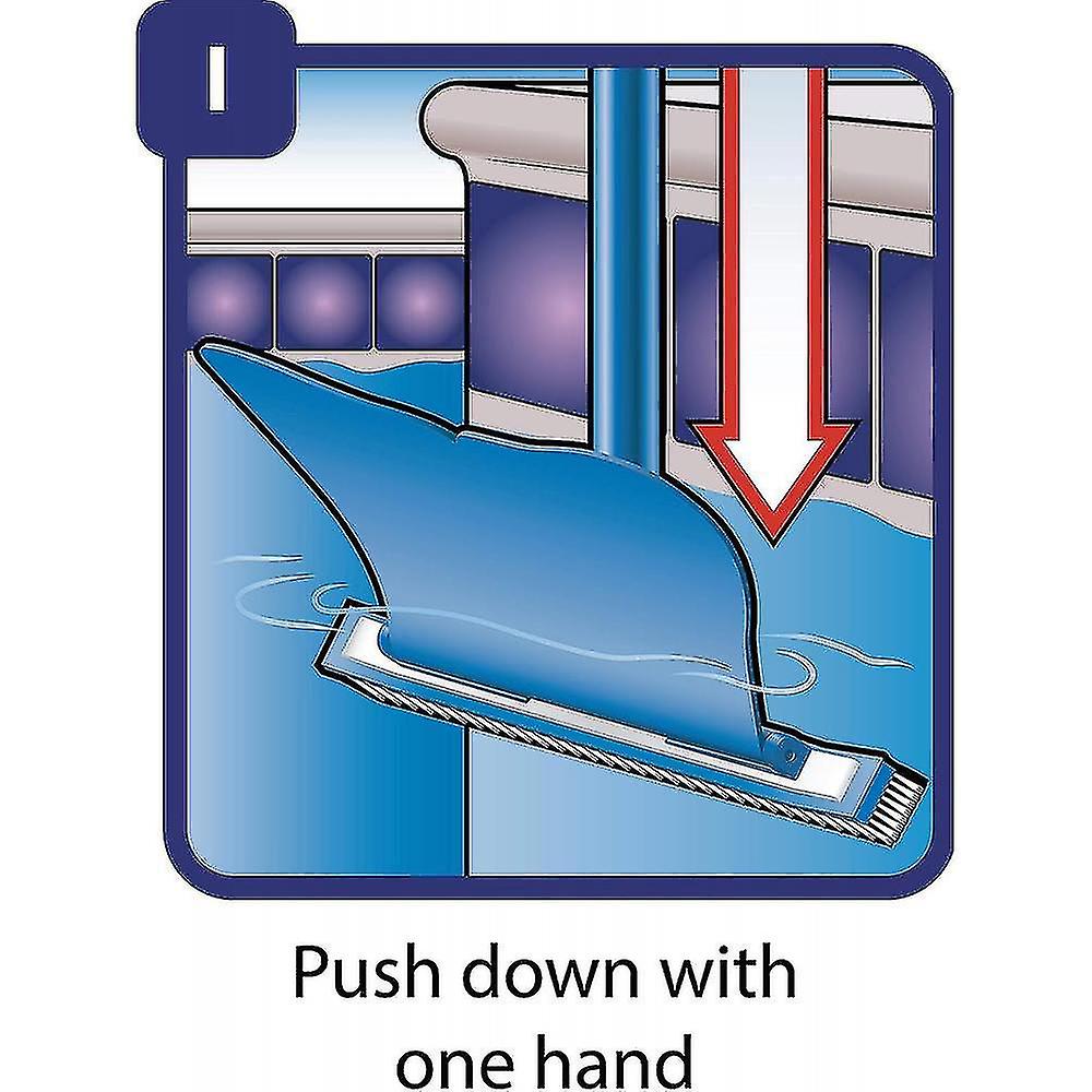Wandbeckenbürste mit Flügel 46cm - Wall Whale - Pool & Teich