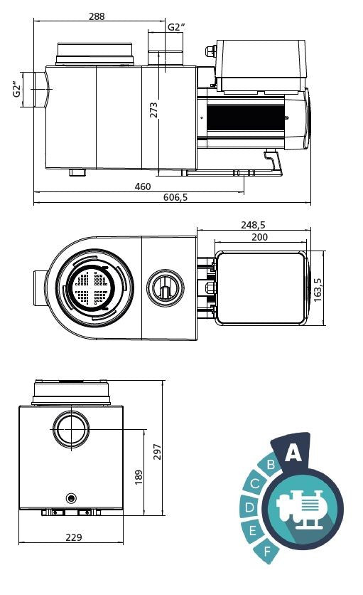 Aquagem InverPro Inverter Pool-Umwälzpumpe WLAN - Pool & Teich