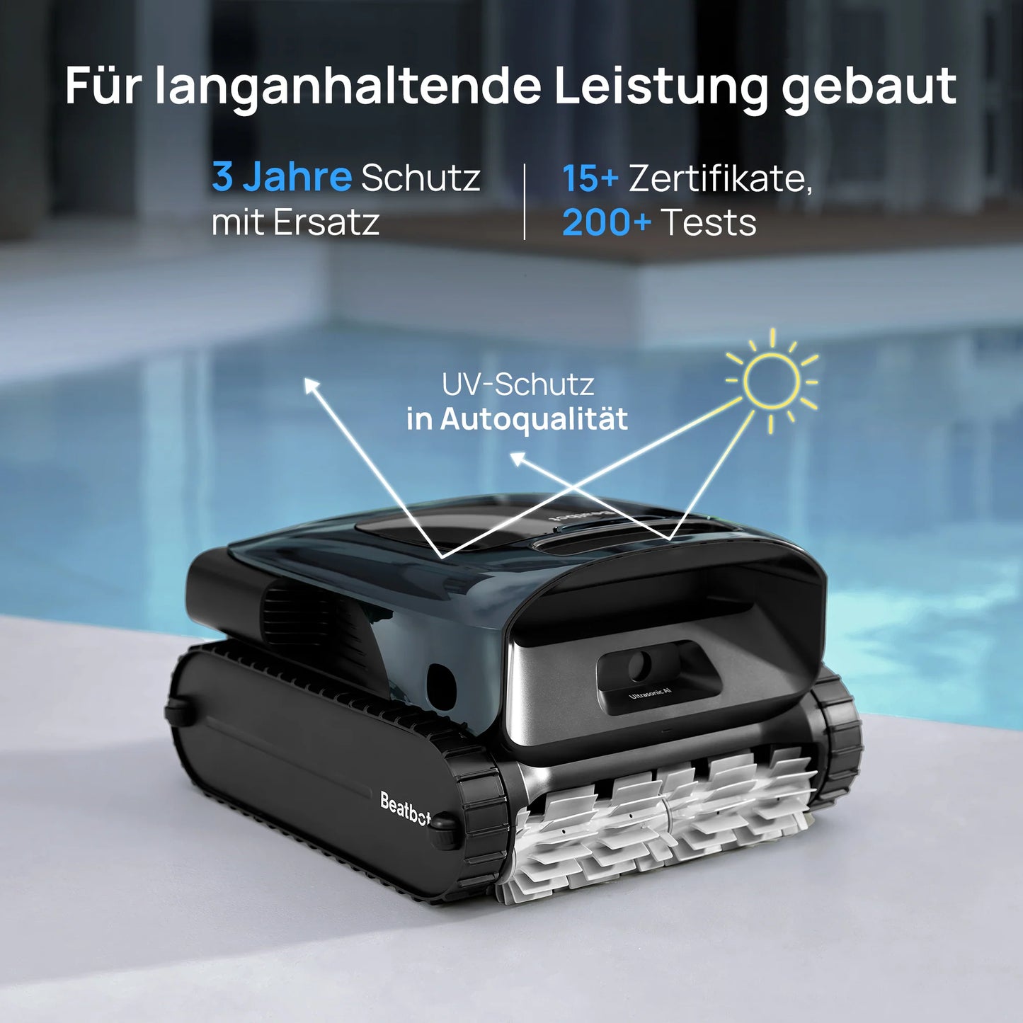 Beatbot AquaSense® 2 Pro KI – Der ultimative 5-in-1 Poolroboter