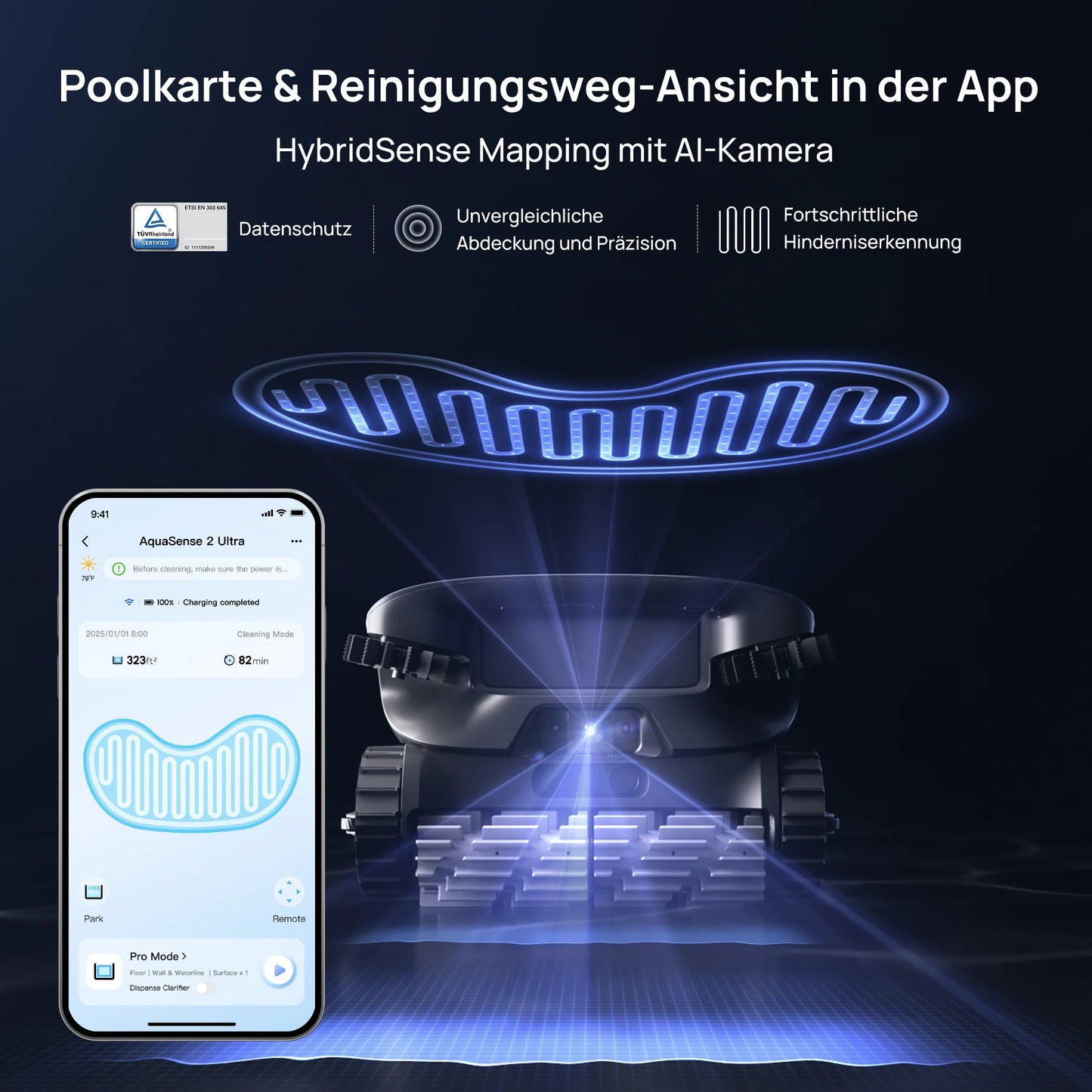 Beatbot AquaSense® 2 Ultra KI gesteuerter Poolroboter