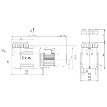 Speck Poolpumpe Badu 90 Prime 230V - Pool & Teich