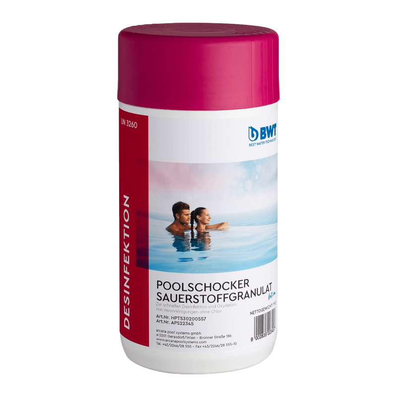 BWT Poolschocker Sauerstoffgranulat 1kg - Pool & Teich