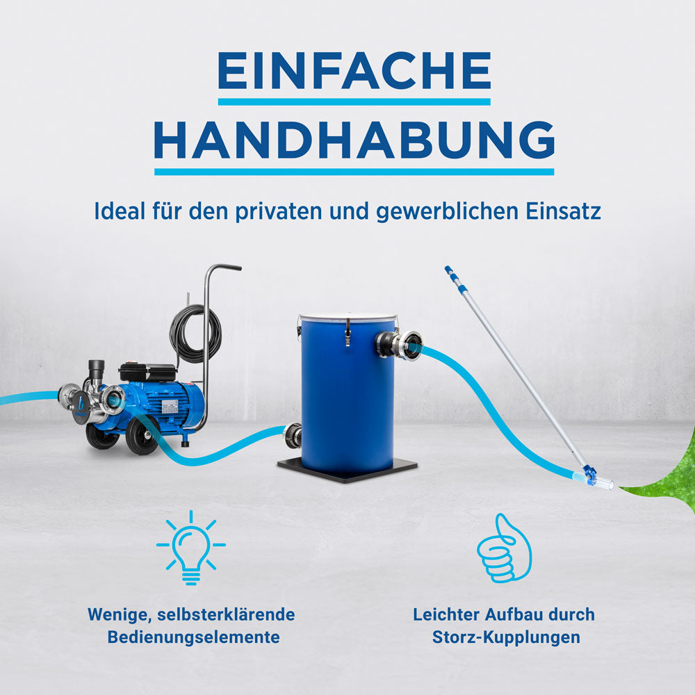 Blauteich Teichschlammsauger Elefant TS−12000 Pro Set - Pool & Teich