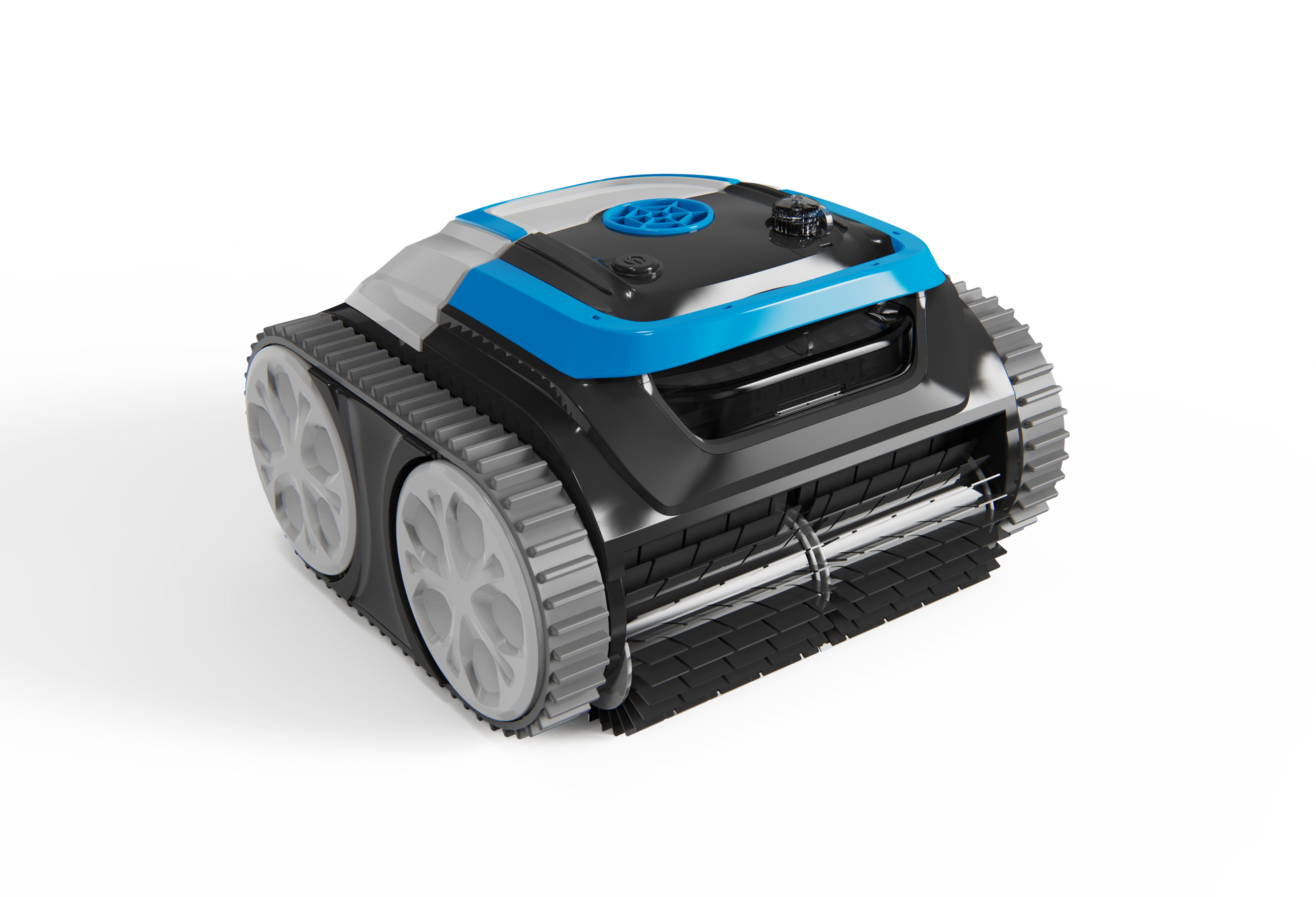 Hayward iPower Shark Poolreinigungsroboter für Schwimmbecken bis 50m², akkubetrieben, grau/blau - Pool & Teich