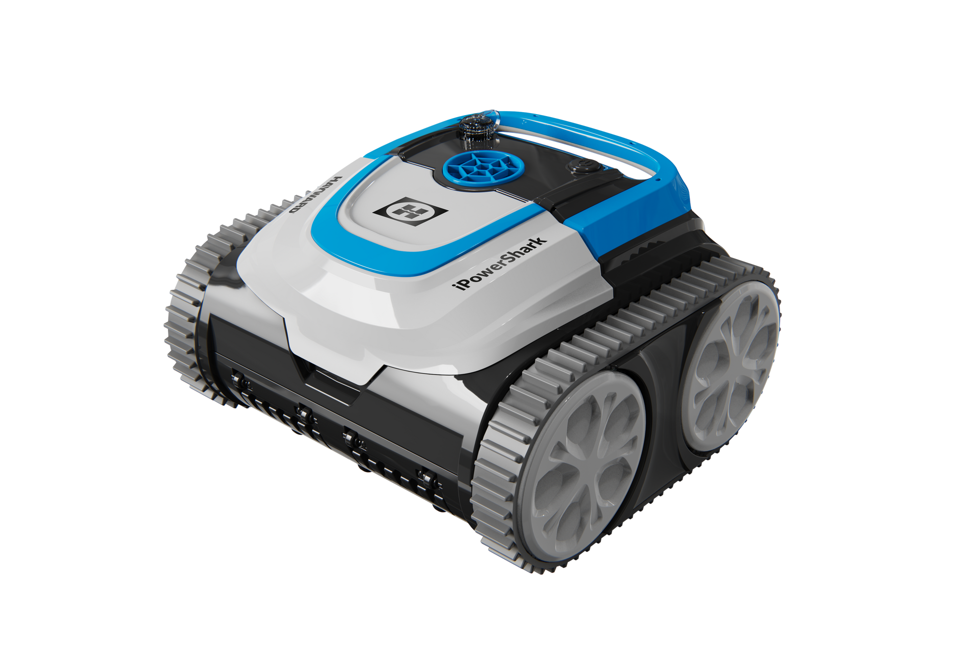 Hayward iPower Shark Poolreinigungsroboter für Schwimmbecken bis 50m², akkubetrieben, grau/blau - Pool & Teich