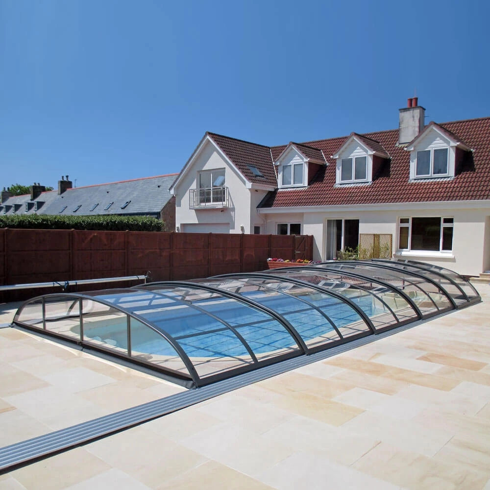 Poolüberdachung Alukov Azure Flat Compact - Pool & Teich