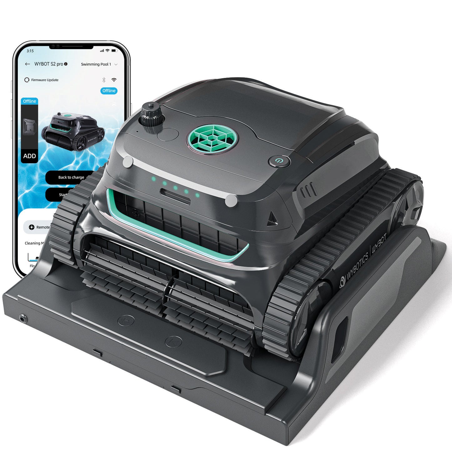 Wybot S2 Pro Akku Poolroboter - Pool & Teich