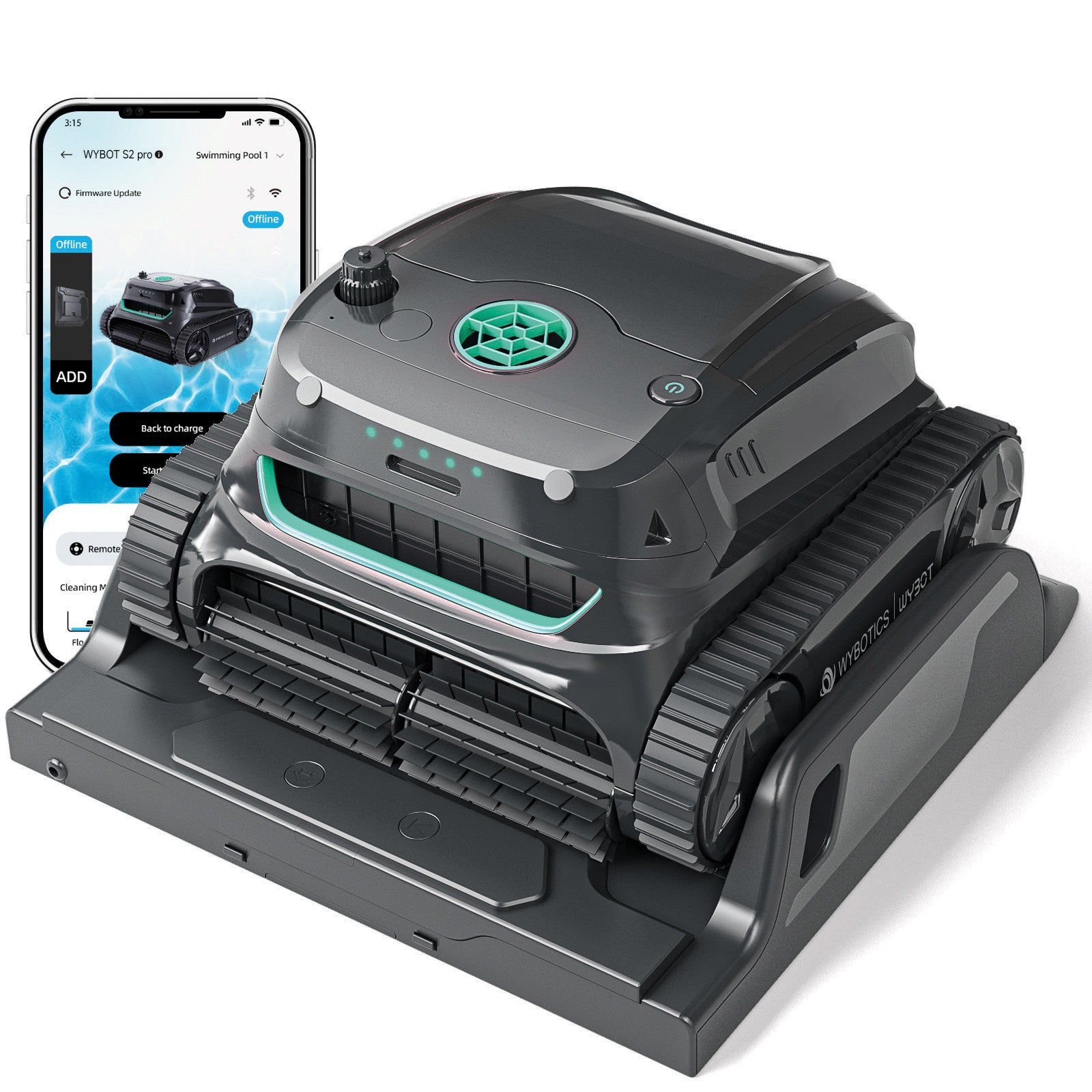 Wybot S2 Pro Akku Poolroboter - Pool & Teich