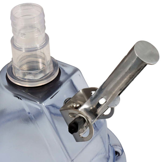 Transparenter Mulmsauger, Mulmglocke, Saugtrichter für Kiesflächen - Pool & Teich