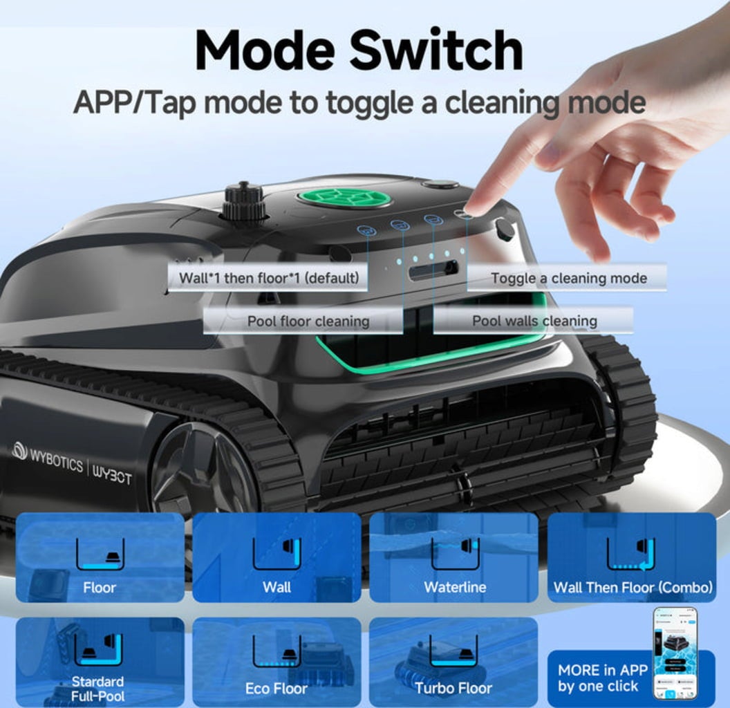 Wybot S2 Akku Poolroboter - Pool & Teich